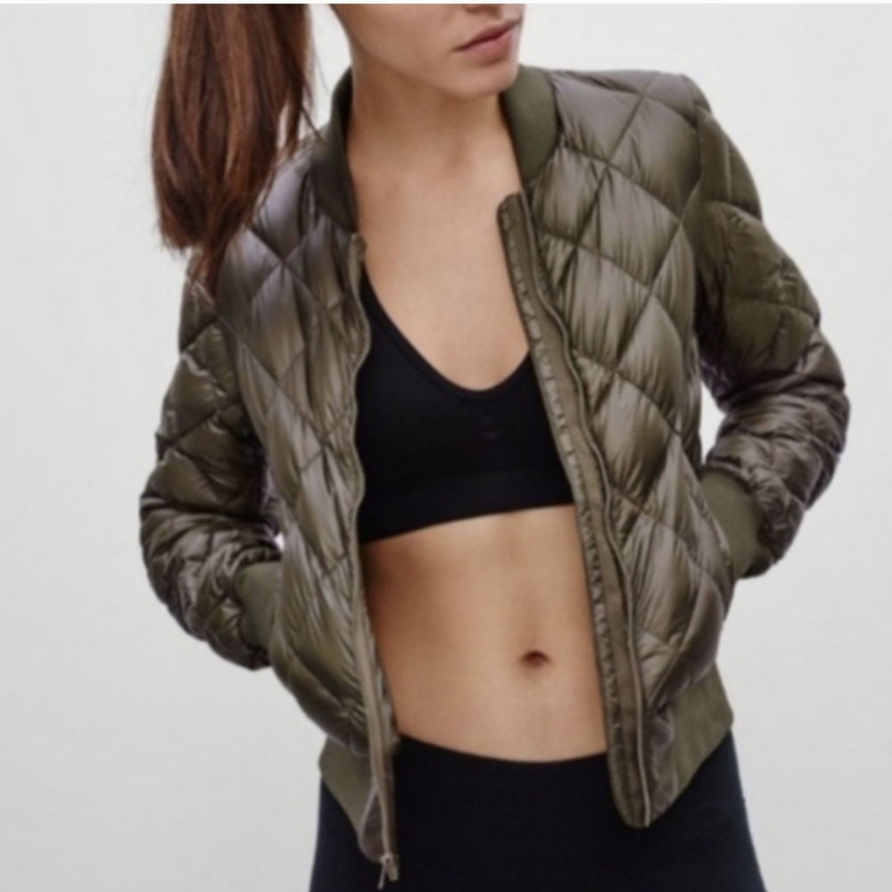 TNA green bomber jacket